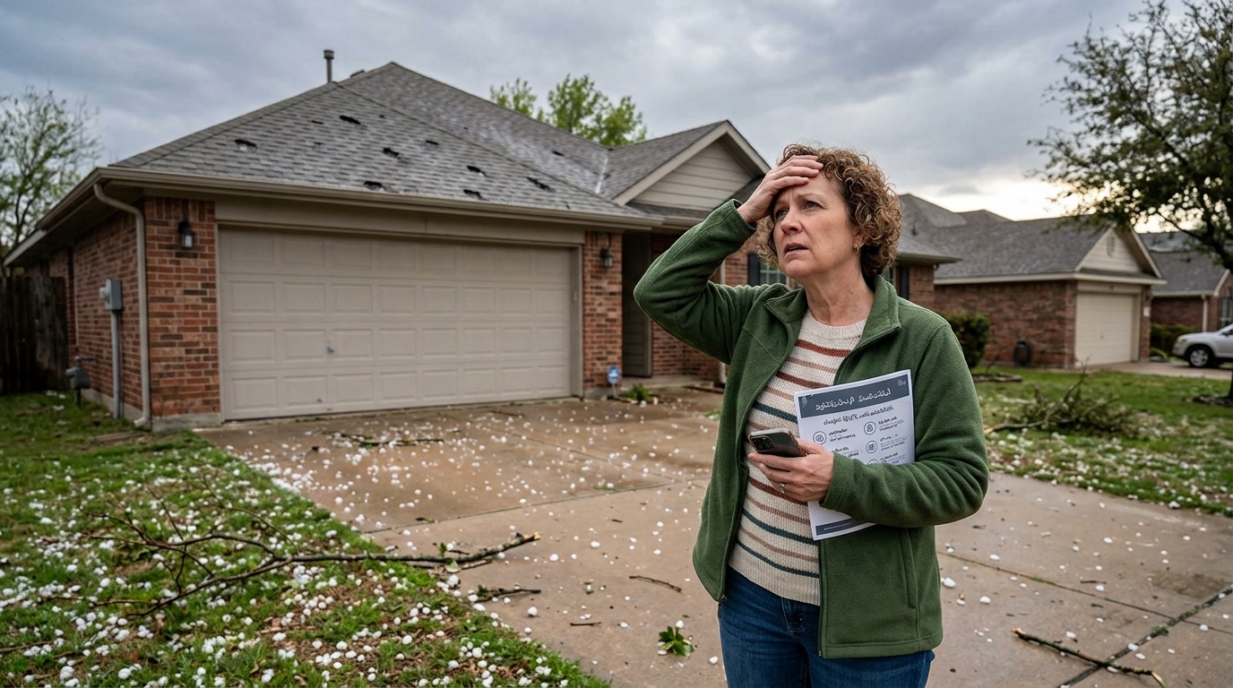 What to Do Immediately After Hail Damages Your Roof