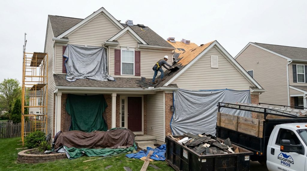 preparing home for roof replacement